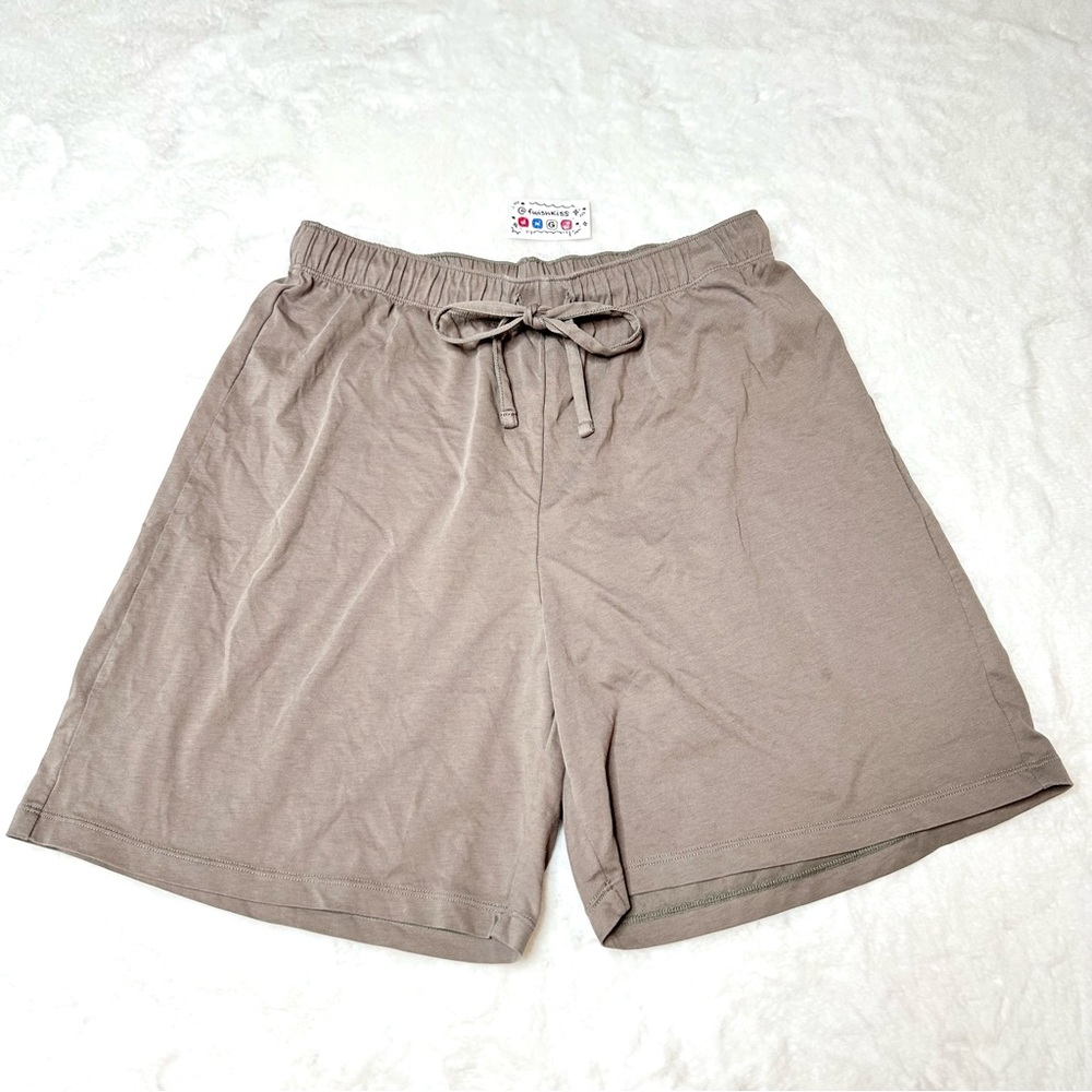 Iris Taupe Drawstring Shorts